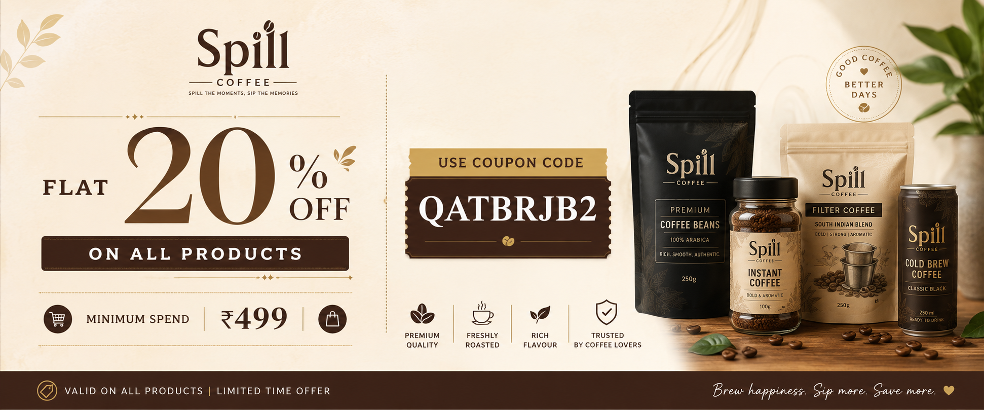 Spill Coffee Coupon